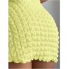 imageSHENHE Womens Sarong Coverup Short Bathing Suit Wrap Skirt Beach Swimsuit Cover UpYellow