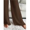 imageSHENHE Womens Swim Cover Up Pants Tie Front Wide Leg Loose Beach Palazzo Pants CoverupsCoffee Brown