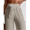 imageSHENHE Womens Swim Cover Up Pants Tie Front Wide Leg Loose Beach Palazzo Pants CoverupsGrey
