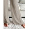 imageSHENHE Womens Swim Cover Up Pants Tie Front Wide Leg Loose Beach Palazzo Pants CoverupsGrey