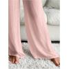 imageSHENHE Womens Swim Cover Up Pants Tie Front Wide Leg Loose Beach Palazzo Pants CoverupsPink