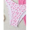 imageSHENHE Womens 3 Piece Floral Bikini Set with Wrap Coverup Halter Triangle SwimsuitsPink and White