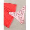 imageSHENHE Womens 3 Piece Floral Bikini Set with Wrap Coverup Halter Triangle SwimsuitsRose Red