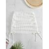 imageSHENHE Womens Basics Summer Beach Drawstring Side Cover Up SkirtWhite