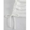 imageSHENHE Womens Basics Summer Beach Drawstring Side Cover Up SkirtWhite