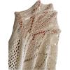 imageSHENHE Womens Crochet Swim Cover Up High Slit Sheer Long Beach Skirt Cover UpApricot
