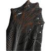 imageSHENHE Womens Crochet Swim Cover Up High Slit Sheer Long Beach Skirt Cover UpDark Grey