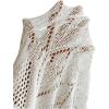 imageSHENHE Womens Crochet Swim Cover Up High Slit Sheer Long Beach Skirt Cover UpWhite