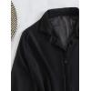 imageSHENHE Womens Sheer Button Up Long Sleeve Beach Kimono Cover Up Shirt Sun DressesBlack