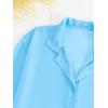 imageSHENHE Womens Sheer Button Up Long Sleeve Beach Kimono Cover Up Shirt Sun DressesLight Blue