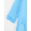 imageSHENHE Womens Sheer Button Up Long Sleeve Beach Kimono Cover Up Shirt Sun DressesLight Blue
