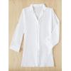imageSHENHE Womens Sheer Button Up Long Sleeve Beach Kimono Cover Up Shirt Sun DressesWhite
