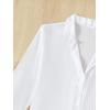 imageSHENHE Womens Sheer Button Up Long Sleeve Beach Kimono Cover Up Shirt Sun DressesWhite