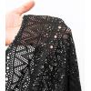 imageSHENHE Womens Sheer Hollow Out Swim Cover Up Shorts Tie Front Boho Beach Shorts CoverupBlack