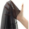 imageSHENHE Womens Sheer Mesh Graphic Swim Coverups Short Sleeve Crew Neck Beach Short DressBlack