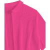 imageSHENHE Womens Sheer Swim Cover Up 2 Piece Set Kimono Shirt and Shorts Bikini CoverupHot Pink