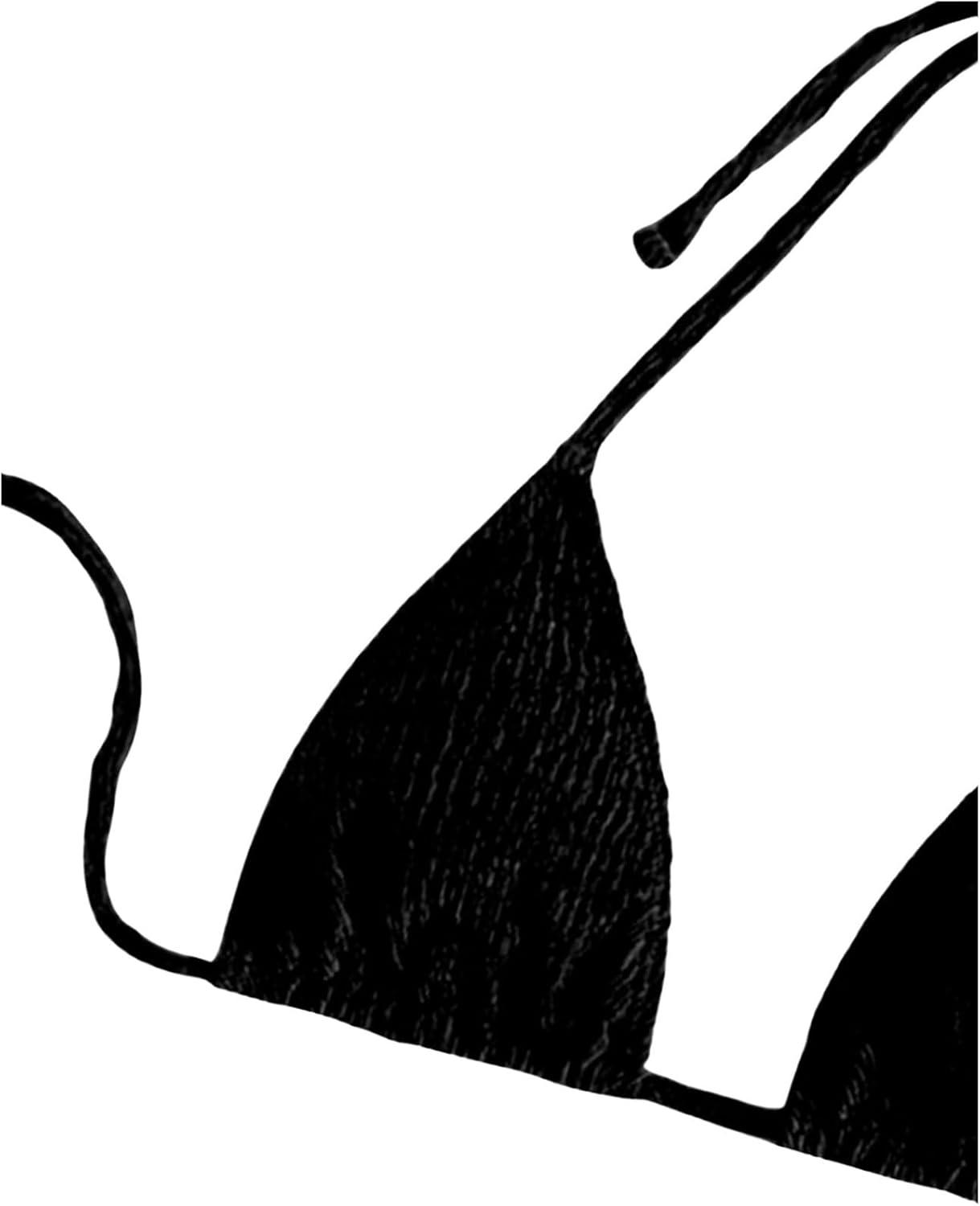 imageSHENHE Womens 3 Piece Textured High Cut Halter Triangle Bikini Swimsuit with Cover UpBlack