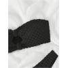imageSHENHE Womens 2 Piece Strapless Cut Out Bandeau Swimsuit Bathing Suit Bikini SetsSimple Black