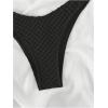 imageSHENHE Womens 2 Piece Strapless Cut Out Bandeau Swimsuit Bathing Suit Bikini SetsSimple Black