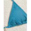 imageSHENHE Womens 3 Piece Bikini Set Shell Decor Halter Bra and Bottom with Cover Up SkirtFishnet Blue a
