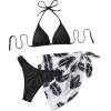 Plant Print Black