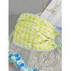imageSHENHE Womens 2 Piece Bikini Set Summer Solid Ring Strapless Textured BathingsuitYellow