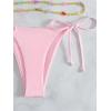 imageSHENHE Womens 2 Piece Sexy Bikini Sets Halter Tie Side Triangle SwimsuitsBeaded Light Pink