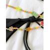 imageSHENHE Womens 2 Piece Sexy Bikini Sets Halter Tie Side Triangle SwimsuitsBlack Solid