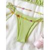 imageSHENHE Womens 2 Piece Sexy Bikini Sets Halter Tie Side Triangle SwimsuitsMint Green