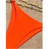 imageSHENHE Womens 2 Piece Sexy Bikini Sets Halter Tie Side Triangle SwimsuitsOrange