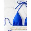 imageSHENHE Womens 2 Piece Sexy Bikini Sets Halter Tie Side Triangle SwimsuitsRoyal Blue