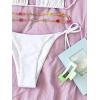 imageSHENHE Womens 2 Piece Sexy Bikini Sets Halter Tie Side Triangle SwimsuitsWhite