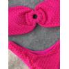 imageSHENHE Womens 2 Piece Strapless O Ring High Cut Bandeau Swimsuit Bathing Suit Bikini SetsHot Pink