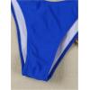imageSHENHE Womens 2 Piece Strapless Swimsuits High Cut Metal Ring Tube Top Bandeau Bikini SetRoyal Blue