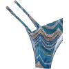 imageSHENHE Womens 2 Piece Striped Triangle Bikini Sets High Cut Halter Swimsuit Bathing SuitBlue