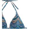 imageSHENHE Womens 2 Piece Striped Triangle Bikini Sets High Cut Halter Swimsuit Bathing SuitBlue