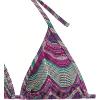 imageSHENHE Womens 2 Piece Striped Triangle Bikini Sets High Cut Halter Swimsuit Bathing SuitPurple