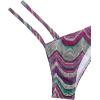 imageSHENHE Womens 2 Piece Striped Triangle Bikini Sets High Cut Halter Swimsuit Bathing SuitPurple