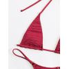 imageSHENHE Womens Halter Micro Triangle Thong Bikini Tie Side 2 Piece Swimsuit Bathing SuitsBright Pink