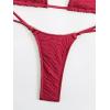 imageSHENHE Womens Halter Micro Triangle Thong Bikini Tie Side 2 Piece Swimsuit Bathing SuitsBright Pink
