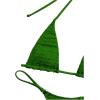 imageSHENHE Womens Halter Micro Triangle Thong Bikini Tie Side 2 Piece Swimsuit Bathing SuitsGreen