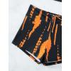 imageSHENHE Womens Tie Dye Tankini Swimsuits High Waisted Tummy Control Bikini SetsBlack and Orange