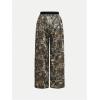 imageSHENHE Girls Camo Pants Wide Leg Loose Pants Elastic Waist Y2k Baggy Pants TrousersArmy Green