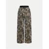 imageSHENHE Girls Camo Pants Wide Leg Loose Pants Elastic Waist Y2k Baggy Pants TrousersArmy Green