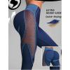 imageSHENHE Womens Fishnet Seamless High Waisted Tummy Control Workout Leggings PantsBlue