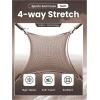 imageSHENHE Womens Fishnet Seamless High Waisted Tummy Control Workout Leggings PantsChocolate Brown