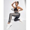 imageSHENHE Womens Fishnet Seamless High Waisted Tummy Control Workout Leggings PantsDark Grey