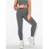 imageSHENHE Womens Fishnet Seamless High Waisted Tummy Control Workout Leggings PantsGrey B