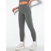 imageSHENHE Womens Fishnet Seamless High Waisted Tummy Control Workout Leggings PantsGrey B