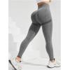 imageSHENHE Womens Fishnet Seamless High Waisted Tummy Control Workout Leggings PantsGrey C